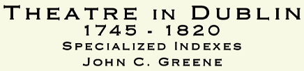 Theatre in Dublin, 1745-1820: Searchable Indexes
